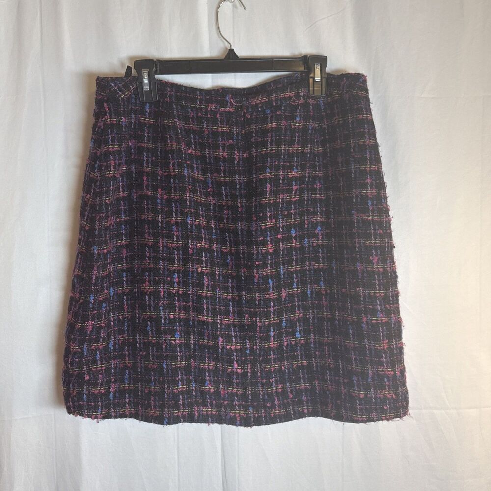 Oscar Oscar De La Renta Colorful Skirt Size 14 Petite Preowned - Picture 8 of 16